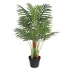vidaXL Palme K&uuml;nstlich mit 3 St&auml;mmen Gr&uuml;n 85 cm PP