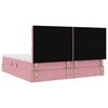 vidaXL Aufbewahrungsbett mit Matratze Rosa 200 x 200 cm Samt