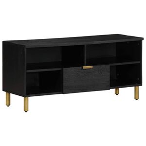vidaXL TV-Schrank Schwarz 100x33x46 cm Holzwerkstoff