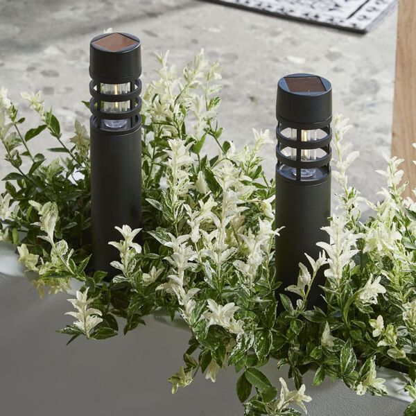 Luxform LED-Garten-Solarleuchten Montelimar 3 Stk. Schwarz