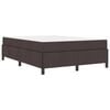 vidaXL Boxspringbett Dunkelbraun 140 x 200 cm Stoff