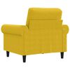 vidaXL Sessel Gelb 60 cm Samt