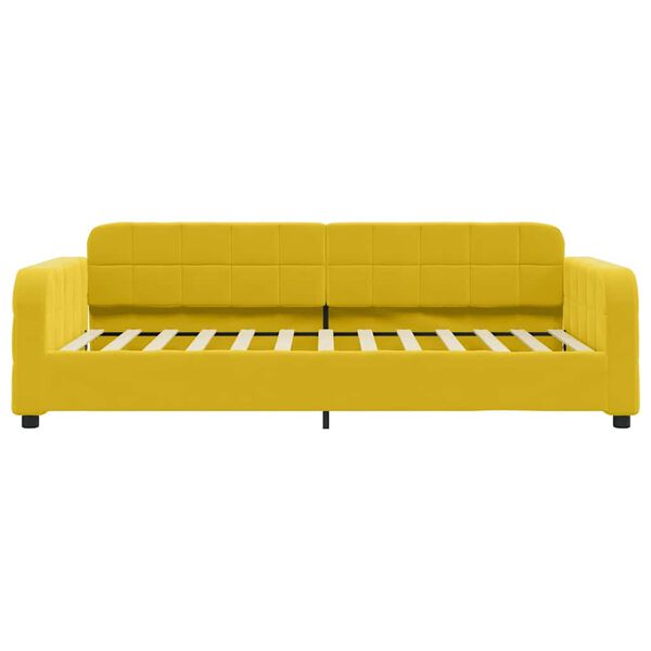 vidaXL Tagesbett Gelb 90x200 cm Samt