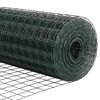 vidaXL Eurozaun Grün 0,4 x 10 m PVC-beschichtetes Eisen