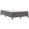 vidaXL Bettrahmen mit Matratze Grau 120 x 200 cm Stoff
