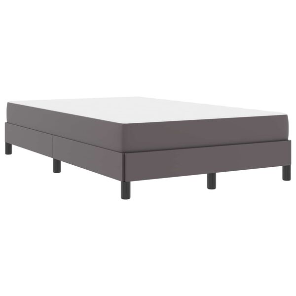 vidaXL Bettrahmen mit Matratze Grau 120 x 200 cm Stoff