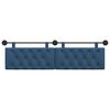vidaXL H&auml;ngevorderseite Wandmontiert Blau 170 x 55 x 7 cm Stoff