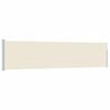 vidaXL Ausziehbare Seitenmarkise 117&times;514 cm Creme