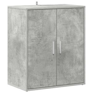 vidaXL Schuhschrank Betongrau 60x35x70 cm Holzwerkstoff