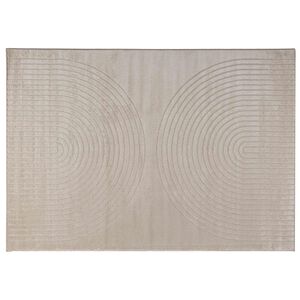 vidaXL Innenteppich GALATI Beige 120 x 170 cm Polyester Medium Pile
