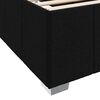 vidaXL Bettrahmen mit Matratze Schwarz 90 x 190 cm Stoff