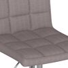 vidaXL Barhocker 2 Stk. Taupe Stoff