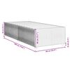 vidaXL Bettgestell ohne Matratze Blau 90x190 cm Stoff