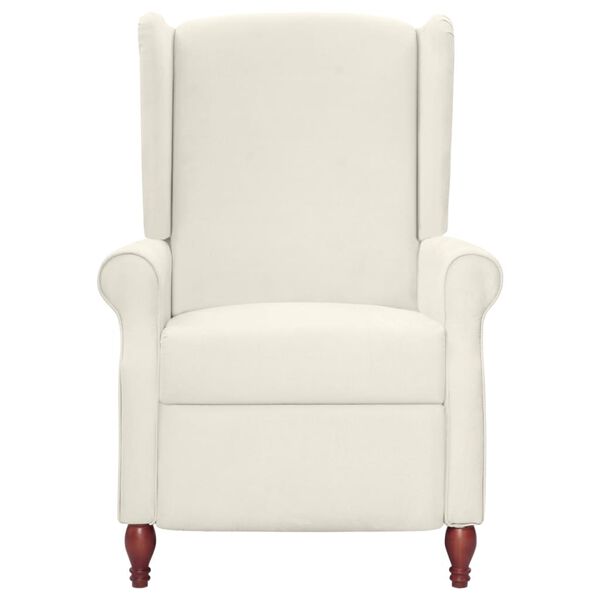 vidaXL Ohrensessel Beige Mikrofasergewebe