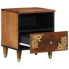 vidaXL Nachttisch 2 pcs Honigbraun 40 x 33 x 46 cm Massivholz Mango