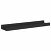 vidaXL Bilderleisten 2 Stk. Schwarz 40x9x3 cm MDF