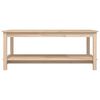 vidaXL Couchtisch 110x55x45 cm Massivholz Kiefer