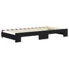 vidaXL Tagesbett Ausziehbar mit Schubladen Schwarz 100x200 cm Samt