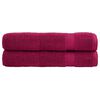 vidaXL Premium Handt&uuml;cher SOLUND 2 Stk. Bordeaux 100x200 cm 600 g/m&sup2;