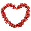 vidaXL Kugelgirlande Rot 175 cm Polystyrol