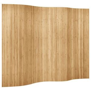 vidaXL Raumteiler Bambus Breite 250 cm H&ouml;he 165 cm Natur