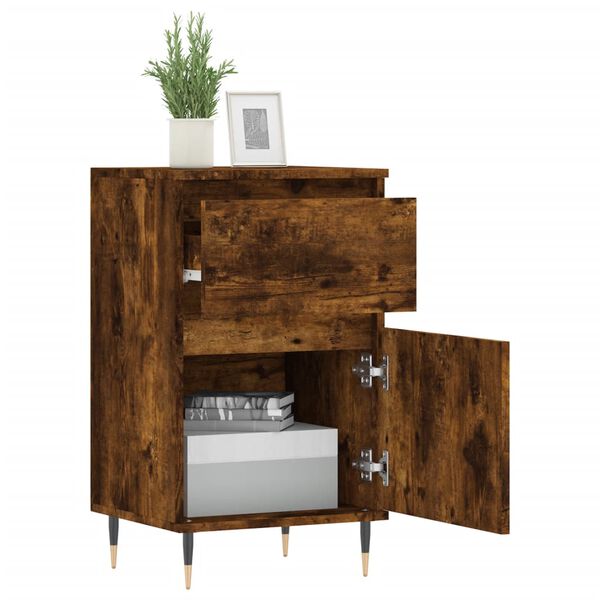 vidaXL Sideboards 2 Stk. R&auml;uchereiche 40x35x70 cm Holzwerkstoff