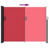 vidaXL Seitenmarkise Ausziehbar Rot 160x500 cm