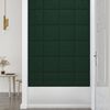 vidaXL Wandpaneele 12 Stk. Dunkelgr&uuml;n 30x30 cm Stoff 1,08 m&sup2;