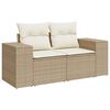 vidaXL Garten-Sofa-Set 13 pcs Beige Poly-Rattan