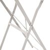 vidaXL Bistrotisch Beige &Oslash; 50 x 71 cm Pulverbeschichteter Stahl