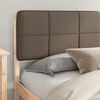 vidaXL Bettgestell mit gepolstertem Kopfteil Taupe 180 x 200 cm