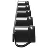 vidaXL Trensenhalter f&uuml;r 5 Trensen mit 5 Haken Schwarz Eisen