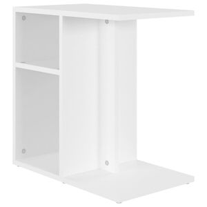 vidaXL Beistelltisch Wei&szlig; 50x30x50 cm Holzwerkstoff