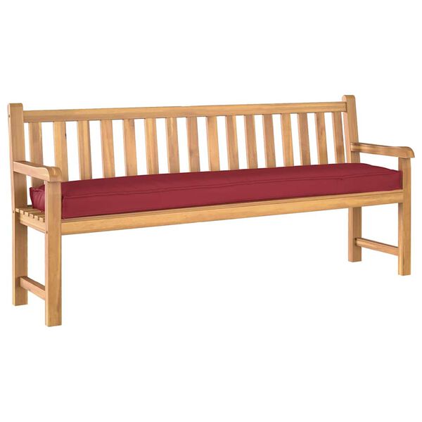 vidaXL Palettenkissen Weinrot 200 x 40 x 8 cm Oxford-Stoff