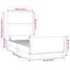 vidaXL Bettgestell mit Kopfteil Schwarz 90x190 cm Kunstleder