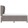 vidaXL Boxspringbett mit Matratze mit Kopfteil Taupe 90 x 200 cm Stoff
