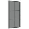 vidaXL Innent&uuml;r 102,5x201,5 cm Schwarz ESG-Glas und Aluminium