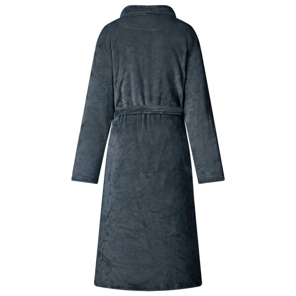 vidaXL Bademantel ohne Kapuze Marineblau S Flanell