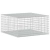 vidaXL Gabione mit 3,5 mm Draht und 5x5 cm Maschen 100x100x50 cm