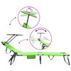 vidaXL Klappbare Sonnenliege 2 pcs Gr&uuml;n 190 x 57 x 81 cm Oxford