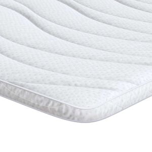 vidaXL Matratzenauflage Wei&szlig; 80 x 200 cm Strickstoff