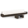 vidaXL 6-tlg. Garten-Lounge-Set mit Kissen Braun Poly Rattan