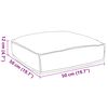 vidaXL Kissen Beige 50 x 50 x 12 cm Oxford-Stoff