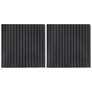 vidaXL Wandpaneele 2 pcs Anthrazit 60,5 x 60 cm