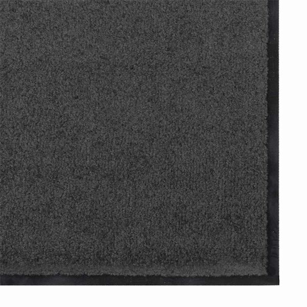vidaXL Fu&szlig;matte Sonstiges Anthrazit und Schwarz 60 x 180 cm