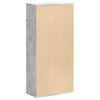 vidaXL B&uuml;cherregal Betongrau 50x25x105 cm Holzwerkstoff