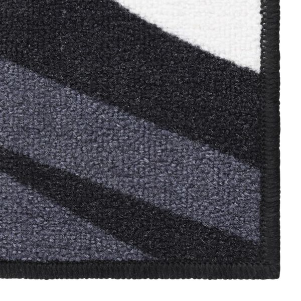 vidaXL Teppichl&auml;ufer Schwarz 80x400 cm