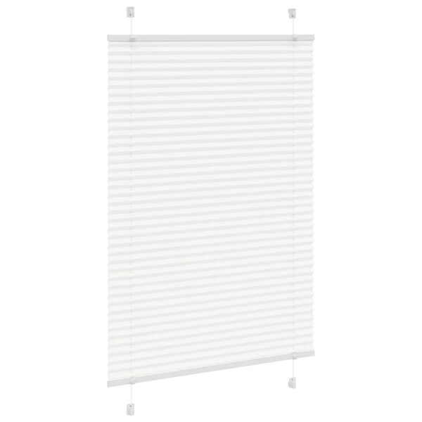 vidaXL Plissee Wei&szlig; 95x150 cm Stoffbreite 94,4 cm Polyester