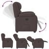 vidaXL Relaxsessel Dunkelbraun Stoff
