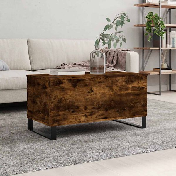 vidaXL Couchtisch R&auml;uchereiche 90x44,5x45 cm Holzwerkstoff